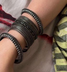 Set of Traditional Oxidized Bangles