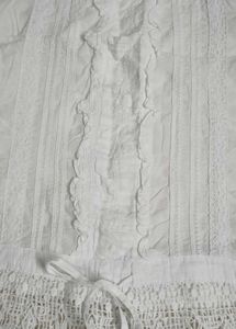 White Lace Trimmed Top
