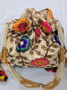 Embroidered Potli Bag