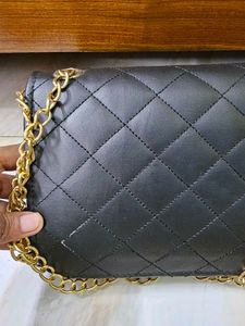 Chic Quilted Black Clutch Bag