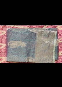 beautiful grey  saree
