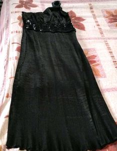 Black One-Shoulder Sequin Top