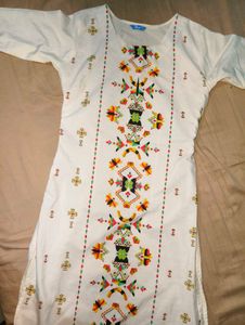 Printed White Kurta. 🤍