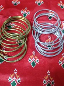 Green And Pink Bangles
