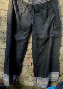 Black Kurta with Colorful Trim Suit
