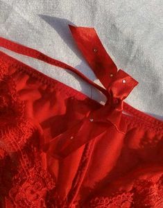 Lace Red Briefs