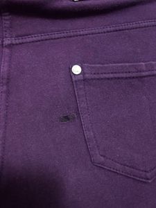 Purple Mid-Rise Jegging Pants