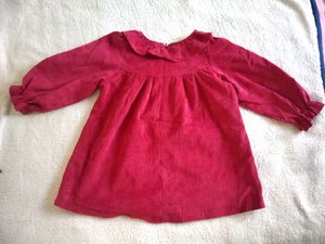 Cute Pink Corduroy Baby Dress