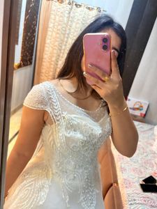 Elegant White Bridal Gown🎀🩷🧚🏻‍♀️