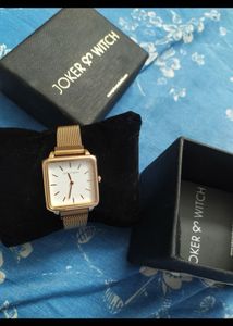 Joker &amp; Witch Rose Gold Square Watch