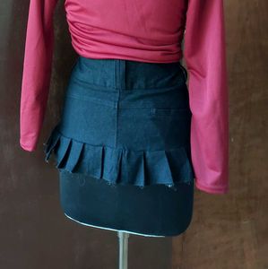 Ruffled Mini Skirt