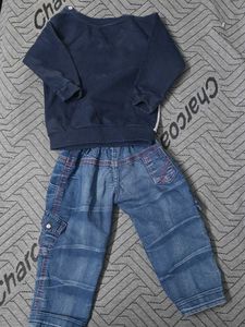 Yellow Hippo Sweatshirt With Jeans
