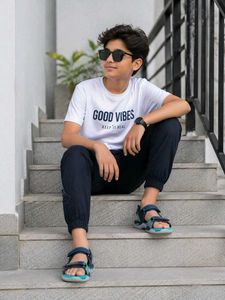 Campus Teal & Blue Sports Sandals