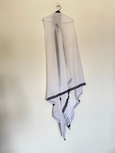 Black and white salwar suit