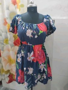 Floral Print Mini Dress