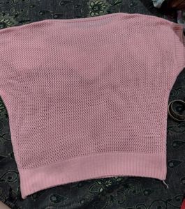 Women's Crochet Peach Top