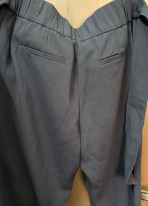 Chic Navy Tie-Waist Pants
