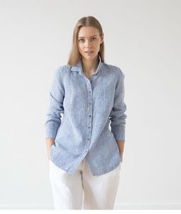 Blue Striped Long Sleeve Shirt