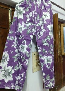 Purple Floral Print Kurta