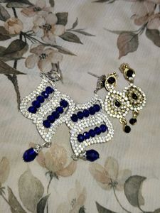 Stunning Blue Crystal Earrings