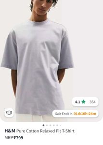 H&amp;M Pure cotton relaxed Fit Tshirt - 2XL