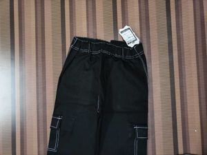 Korean Style New With Tag Black Cargo Jeans