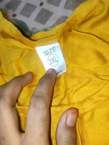 Embroidered Yellow Kurta with Red Salwar