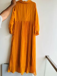 pleated dress