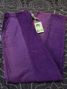 Purple Corduroy Pants