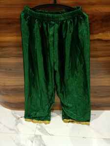 Elegant Green Embroidered anarkali 3pc set