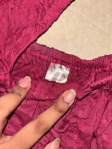 Burgundy Corset Top