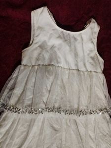 Tiered White Dress