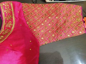 Pink And Gold Blouse