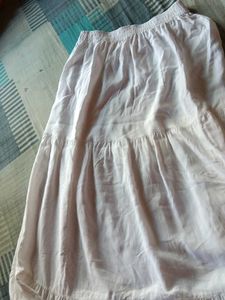 Flowy White Tiered Maxi Skirt