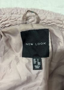 Lilac Fuzzy Zip-Up Jacket