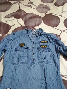 blue kurti or top long