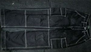 Stylish Black Cargo Jeans