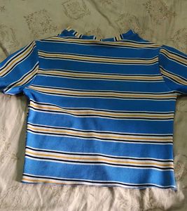 Striped V-Neck Top
