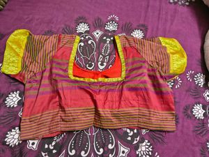 Traditional Striped Silk Blouse