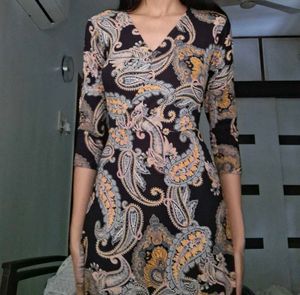 Stylish Paisley Print Dress