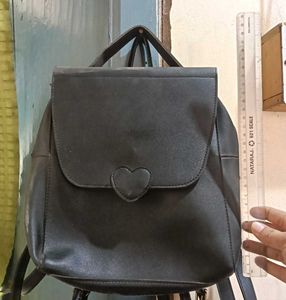 Cute Black Heart Backpack