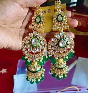 💚✳️ Kundan Ethnic Bridial Jwellery Set✳️💚