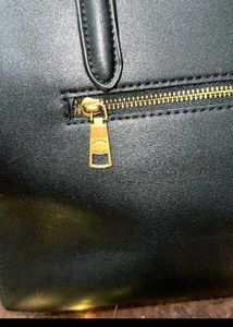 Coach Black Snake Trim Tote Bag