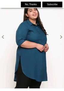 Stylish Blue Tunic Top