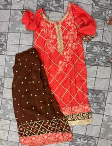 Elegant Kurta Set with Palazzo