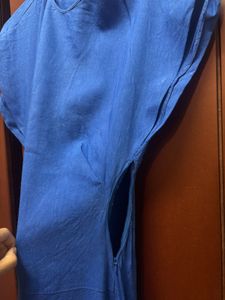 Vibrant Blue Midi Dress