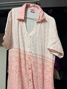Pretty Pink Printed Dress