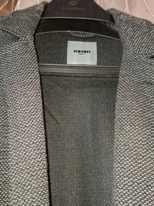 Blazer - Stylish Gray Casual Jacket