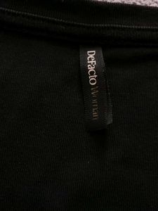 DEFACTO Women's Black Tshirt/Top