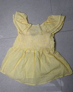 Completely New Lemon Drop Peplum Top